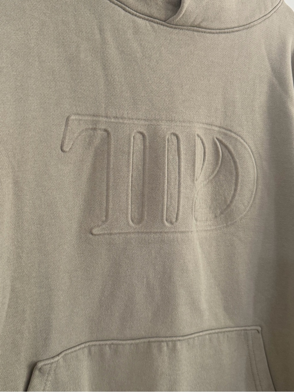 Taylor Swift Tortured Poets Department TTPD Beige Hoodie Sweatshirt Size XL - Picture 2 of 8